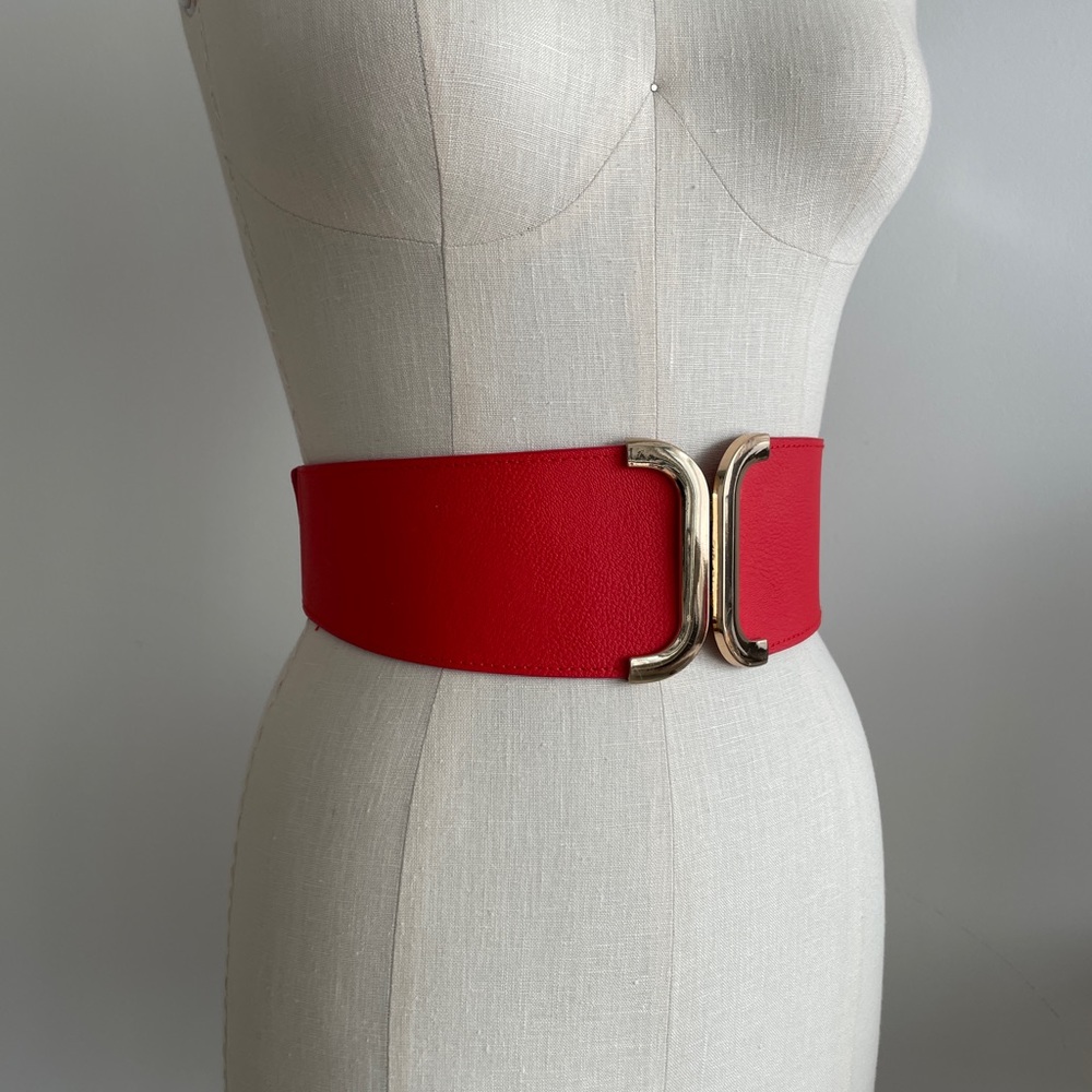 Red Leather Belt